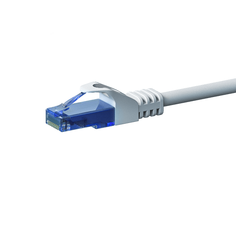 Cavo patch UTP CAT6a da 0,50 m, bianco - 100% rame