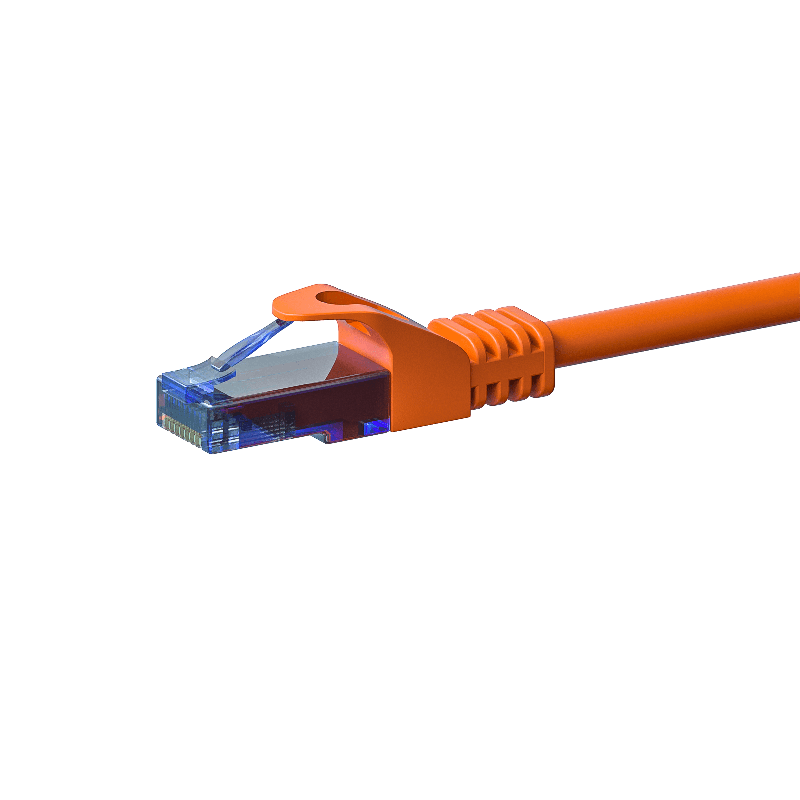 Cavo patch UTP CAT6a da 0,25 m arancione - 100% rame