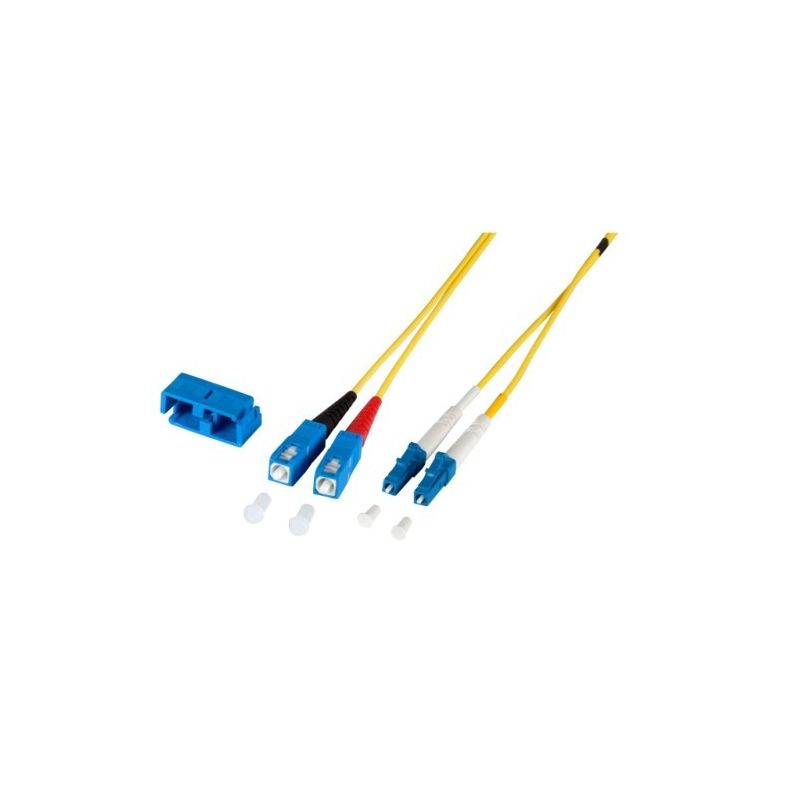 Cavo in fibra ottica duplex OS2 LC-SC 15m