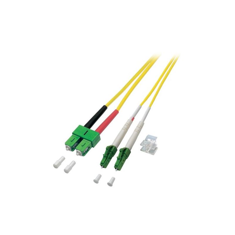 Cavo in fibra ottica duplex OS2 LC/APC-SC/APC 10 m