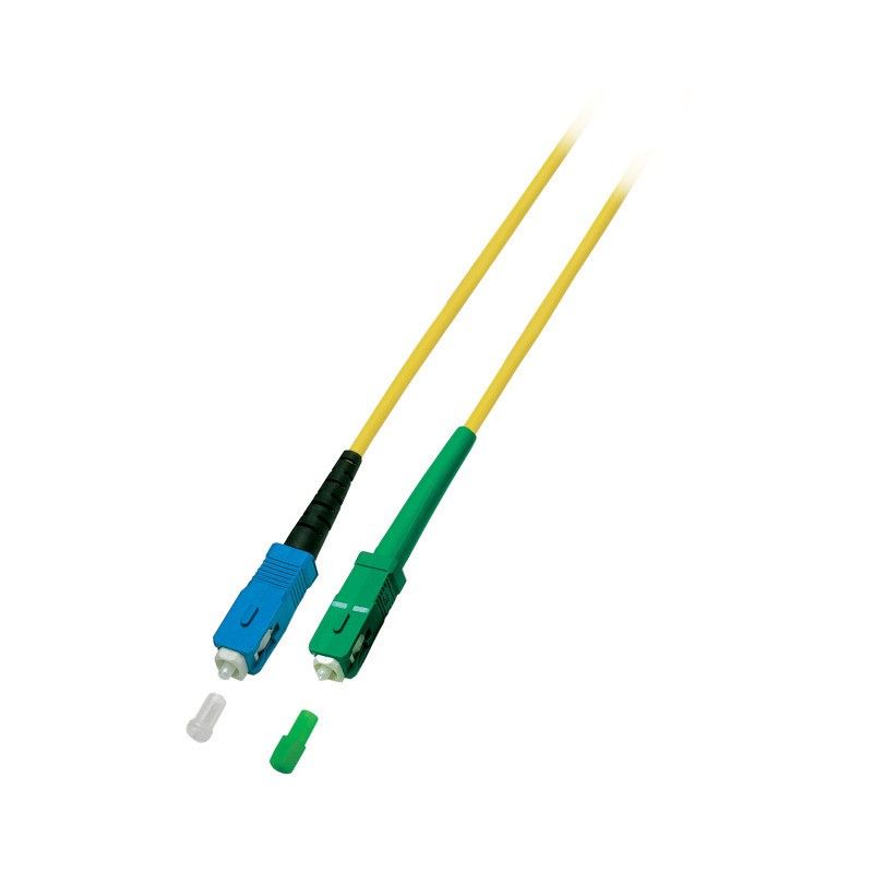 Cavo in fibra ottica simplex OS2 SC/APC-SC 1 m
