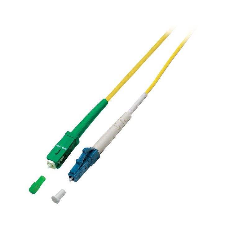 Cavo in fibra ottica simplex OS2 SC/APC-LC 10 m