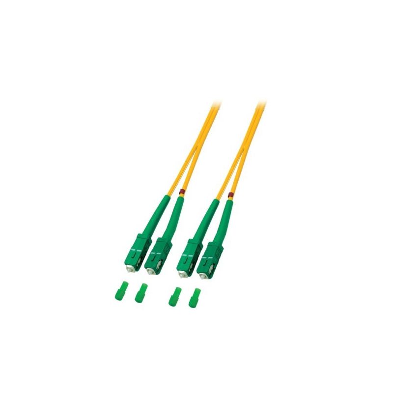 Cavo in fibra ottica duplex OS2 SC/APC-SC/APC 20 m