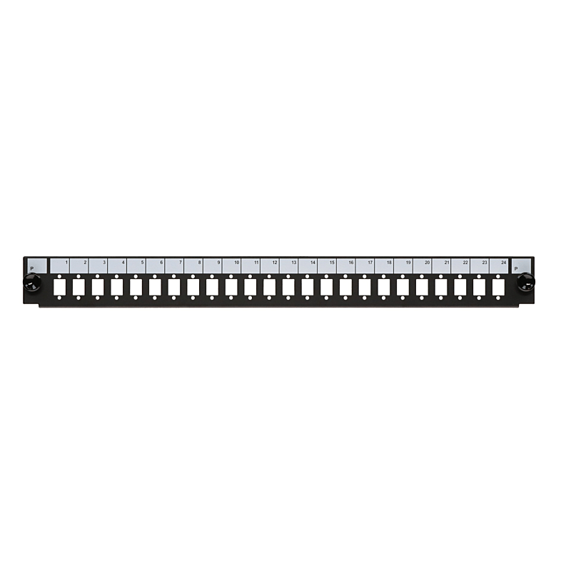 Frontale LC/SC/E2000 a 24 porte adatto per vassoio universale in fibra