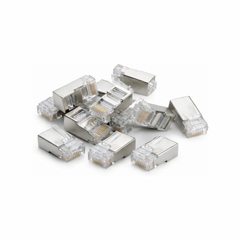 Connettore RJ45 DANICOM FTP CAT6 - per conduttore flessibile - 10 pezzi