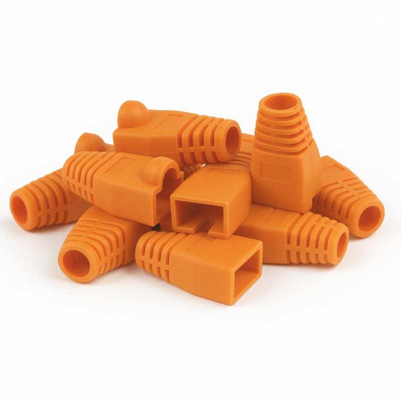 Trave portacavi DANICOM RJ45 arancione - 10 pezzi