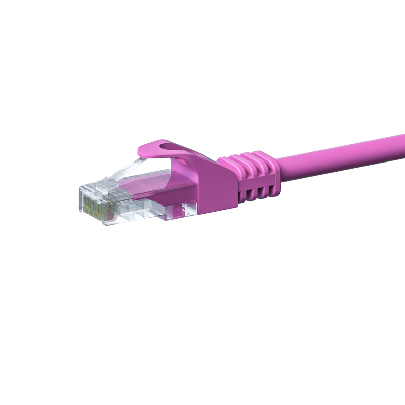 Cavo patch CAT5e UTP 2m rosa - CCA