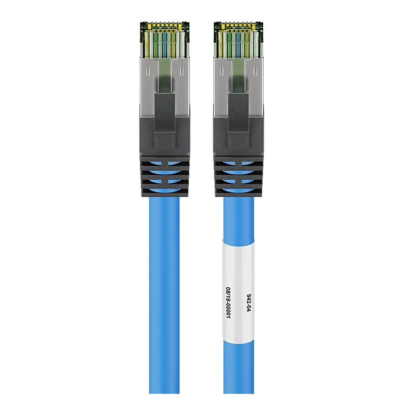 Cavo patch Cat8 S/FTP (PIMF) da 0,50 m, blu.