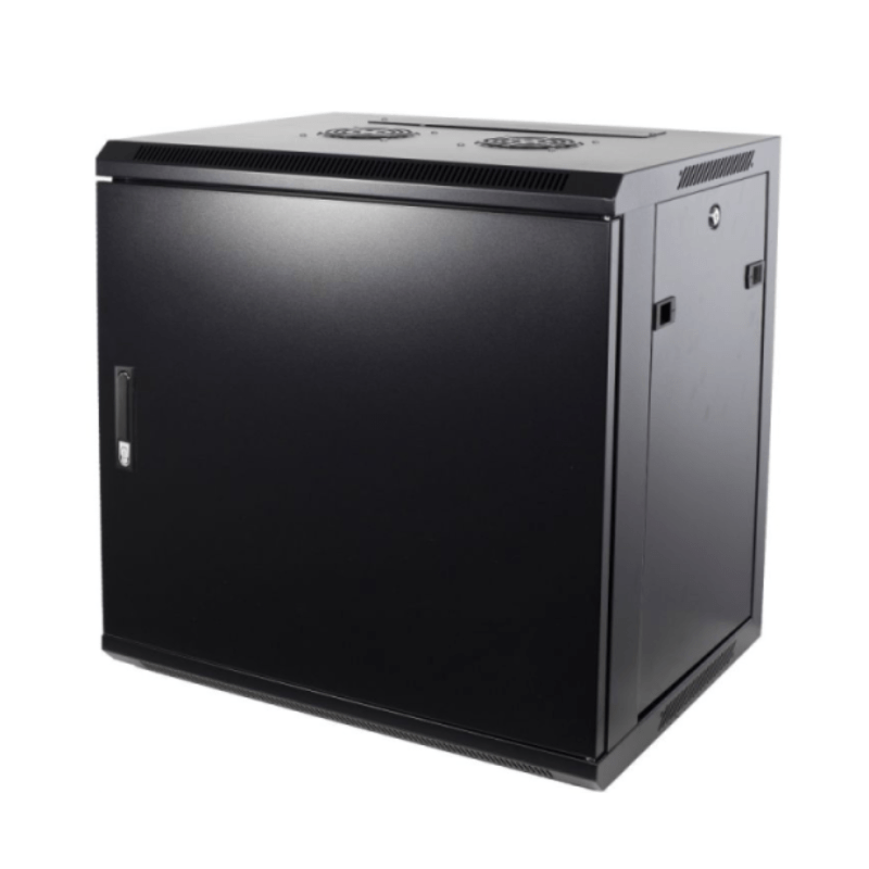 Armadio a muro 9U con anta in metallo 600x600x500 mm (LxPxA)