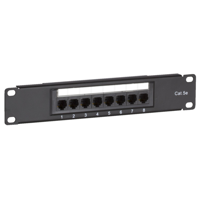 Pannello patch CAT5e UTP da 10 pollici - 8 porte