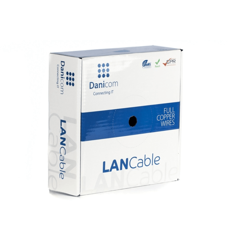 Cavo DANICOM CAT6 FTP 50m su rotolo rigido - LSZH (Dca)