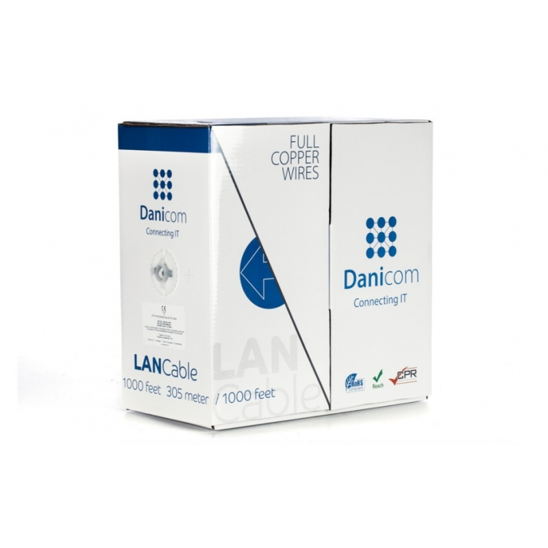 Cavo DANICOM CAT6 UTP 305m su rotolo rigido - LSZH (B2ca)