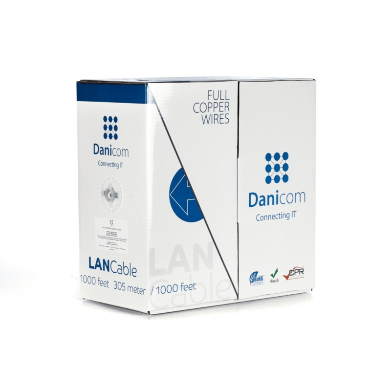 Cavo DANICOM CAT6 UTP 305m in rotolo rigido - LSZH (Dca)