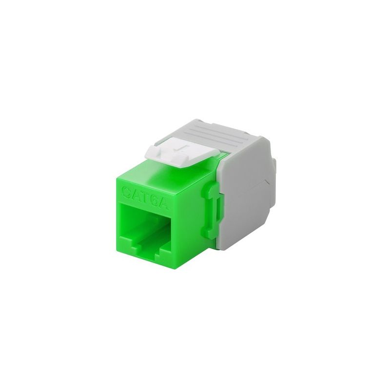 Connettore Keystone CAT6a UTP - Senza attrezzi - Verde