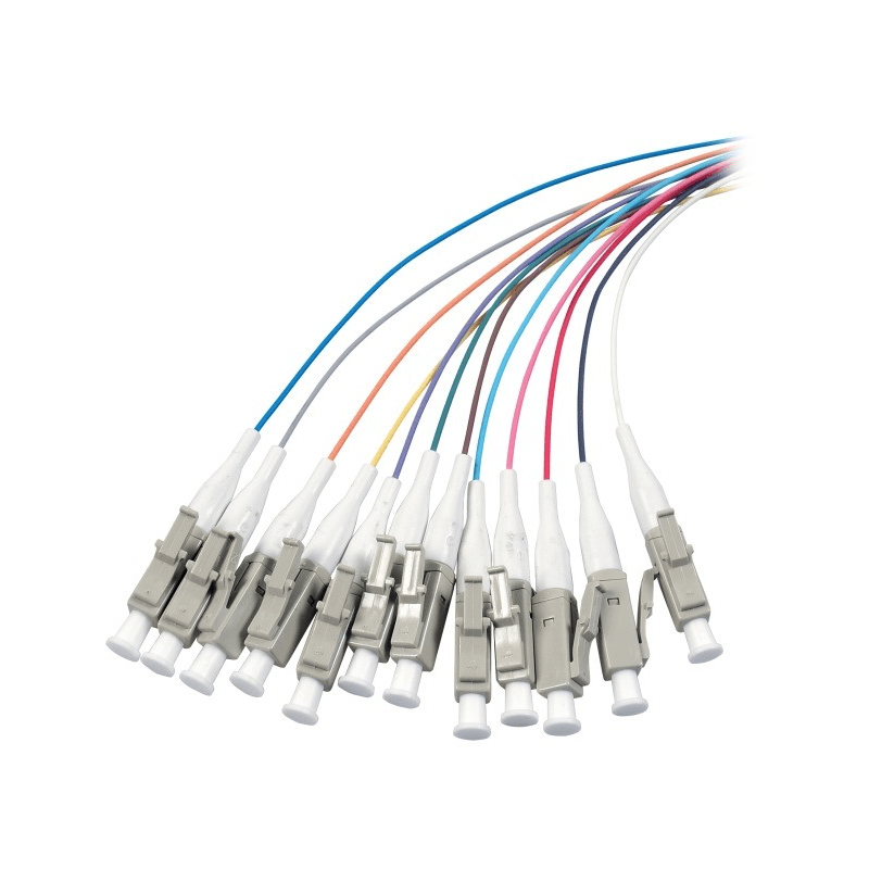 Set di trecce in fibra di vetro OS2 colorate LC - 12 pezzi