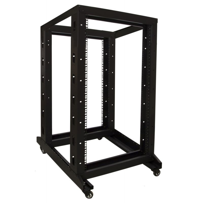 Rack per relè 22U su ruote, dimensioni 600x800x1200 mm (LxPxA)