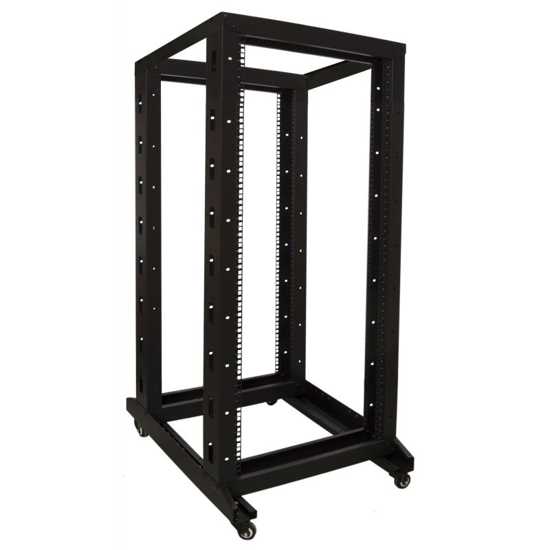 Rack per relè 27U su ruote, dimensioni 600x800x1400 mm (LxPxA)